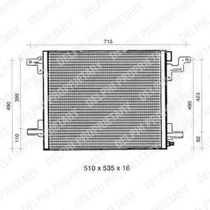 Радіатор кондиціонера DELPHI TSP0225326