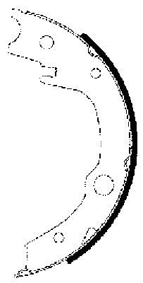 Тормозные колодки ручника HELLA 8DA 355 050-651