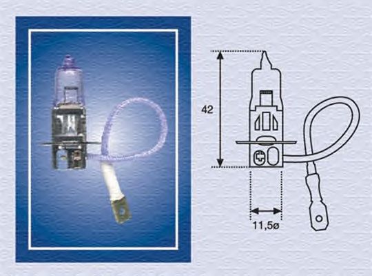 Лампа накаливания MAGNETI MARELLI 002564100000 (фара рабочего освещения, фара дальнего света, основная фара, противотуманная фара, прожектор-искатель)