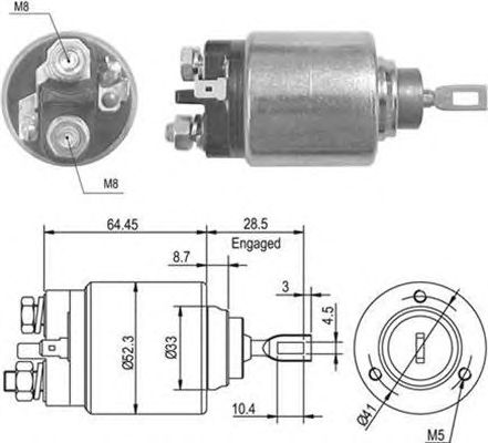 Втягивающее реле MAGNETI MARELLI 940113050013