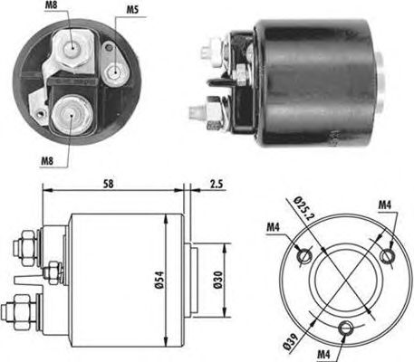 Втягивающее реле MAGNETI MARELLI 940113050059