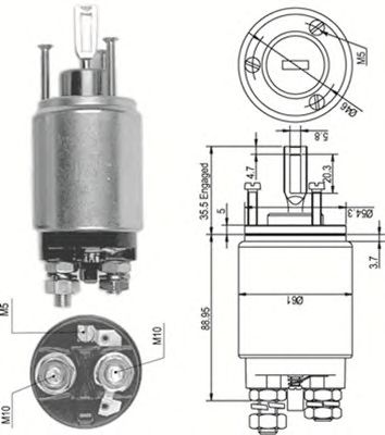 Втягивающее реле MAGNETI MARELLI 940113050112