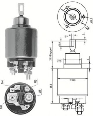 Втягивающее реле MAGNETI MARELLI 940113050124