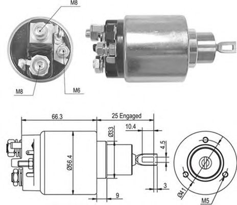 Втягивающее реле MAGNETI MARELLI 940113050466