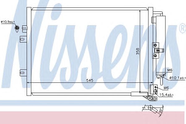 Радиатор кондиционера NISSENS 940142