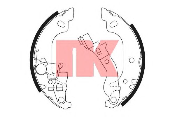 Тормозные колодки NK 2723680
