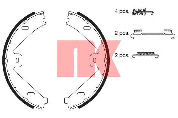 Тормозные колодки ручника NK 2733802