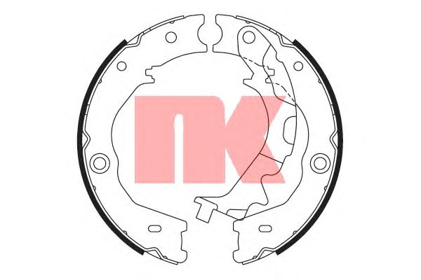 Тормозные колодки ручника NK 2735807