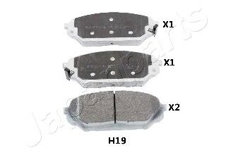 Гальмівні колодки JAPANPARTS PA-H19AF