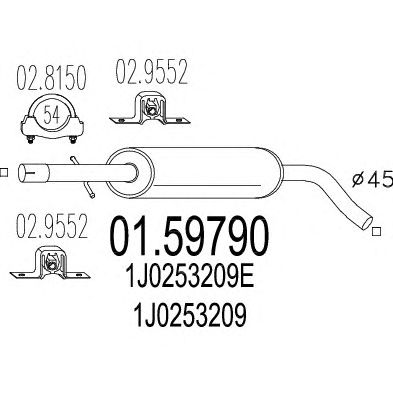 Резонатор MTS 01.59790