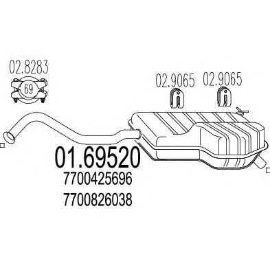 Глушник MTS 01.69520