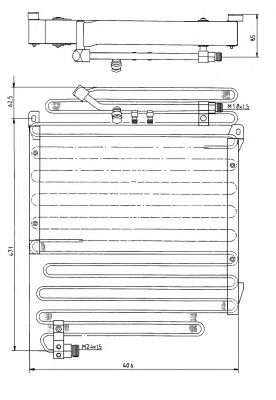 Радиатор кондиционера NRF 35057