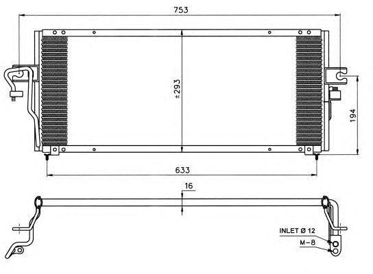 Радіатор кондиціонера NRF 35210