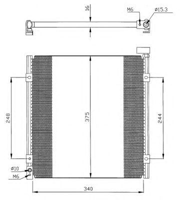 Радиатор кондиционера NRF 35264