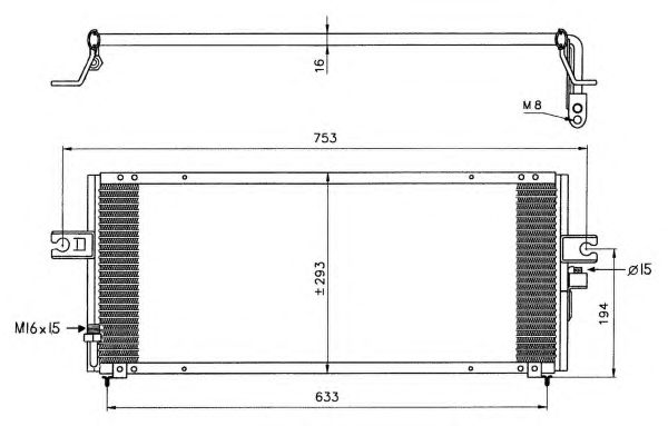 Радіатор кондиціонера NRF 35331
