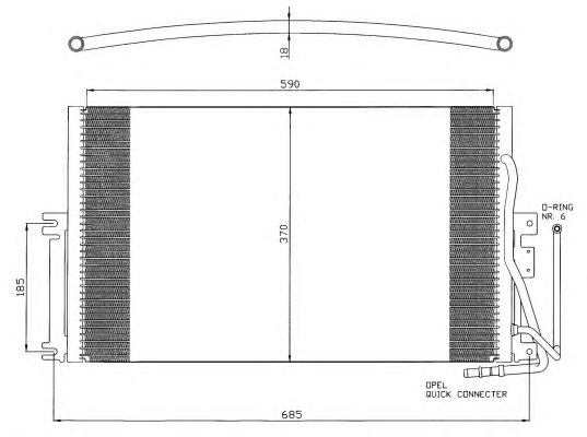 Радиатор кондиционера NRF 35342