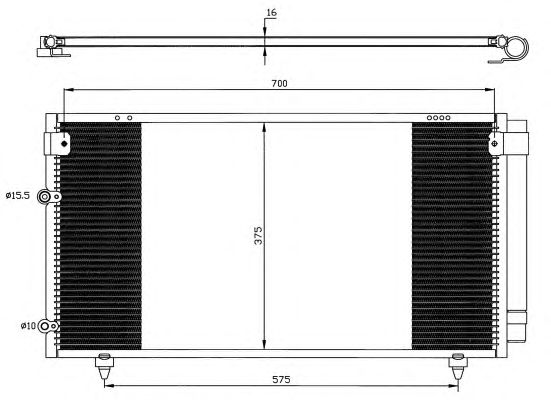 Радиатор кондиционера NRF 35518