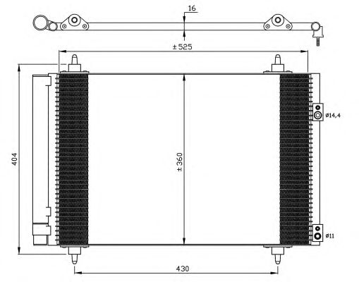 Радиатор кондиционера NRF 35610