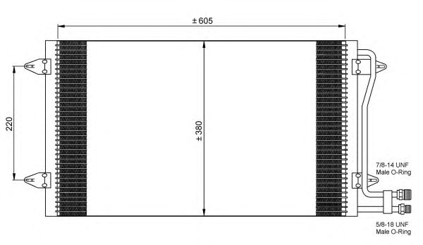 Радиатор кондиционера NRF 35656