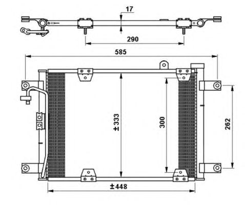 Радиатор кондиционера NRF 35768