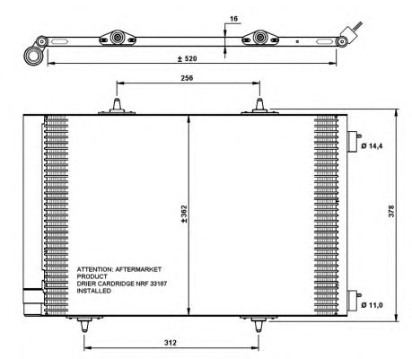 Радиатор кондиционера NRF 35779