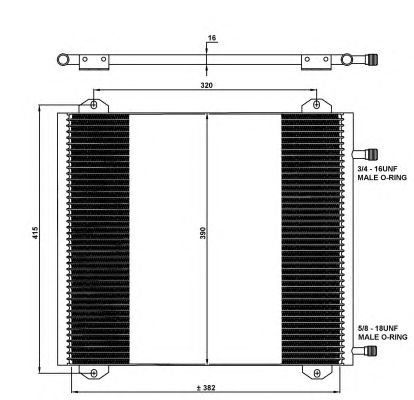 Радіатор кондиціонера NRF 35785