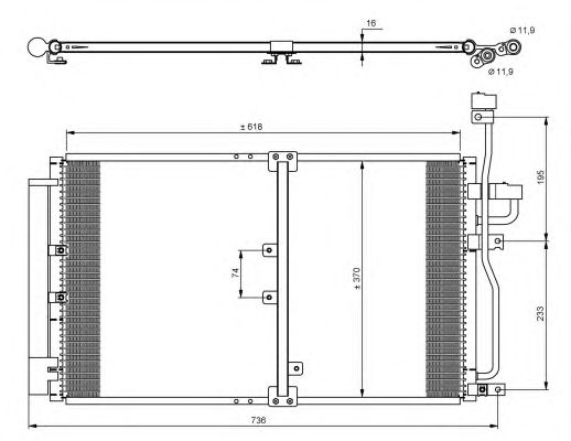Радиатор кондиционера NRF 35797