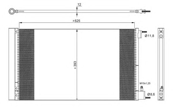 Радиатор кондиционера NRF 35912