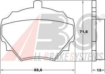 Тормозные колодки A.B.S. 36125