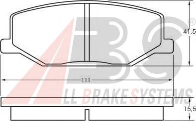 Тормозные колодки A.B.S. 36179