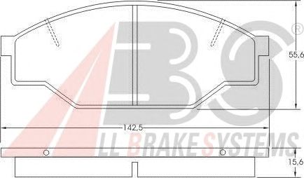 Тормозные колодки A.B.S. 36603
