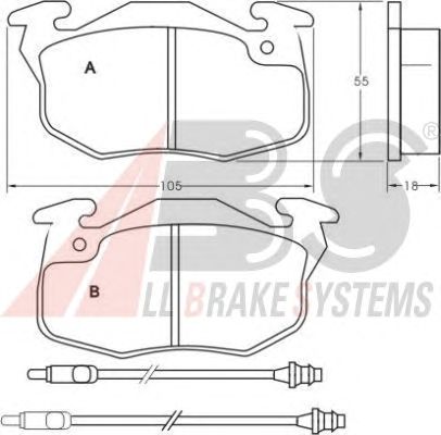 Тормозные колодки A.B.S. 36766