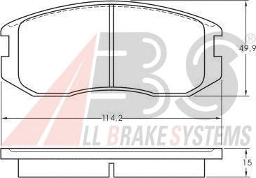 Тормозные колодки A.B.S. 36772