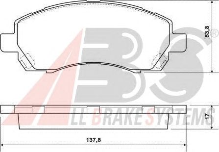 Тормозные колодки A.B.S. 37163