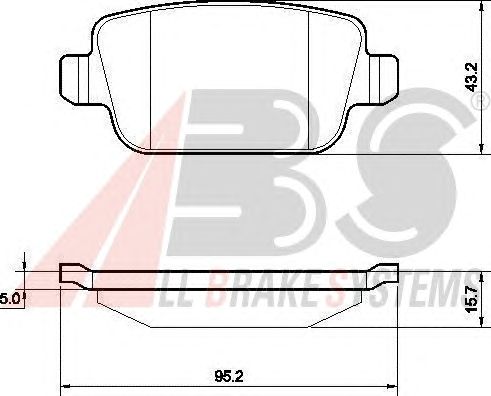 Тормозные колодки A.B.S. 37561