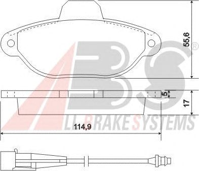Тормозные колодки A.B.S. 37896