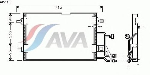 Радиатор кондиционера AVA QUALITY COOLING AI5116