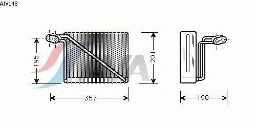 Испаритель кондиционера AVA QUALITY COOLING AIV148