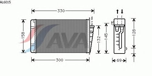 Радиатор отопителя AVA QUALITY COOLING AL6015