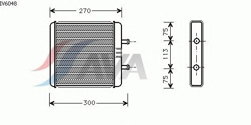 Радиатор отопителя AVA QUALITY COOLING IV6048