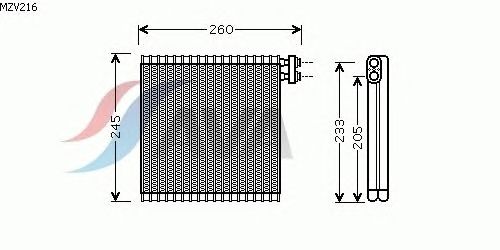 Испаритель кондиционера AVA QUALITY COOLING MZV216