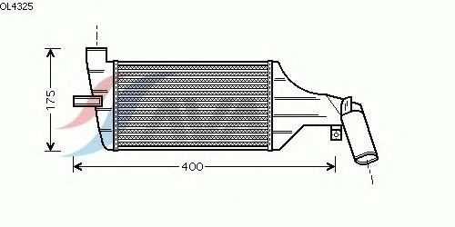 Интеркулер AVA QUALITY COOLING OL4325