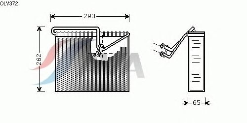 Испаритель кондиционера AVA QUALITY COOLING OLV372