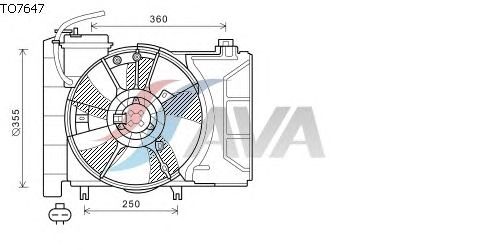 Вентилятор охлаждения AVA QUALITY COOLING TO7647