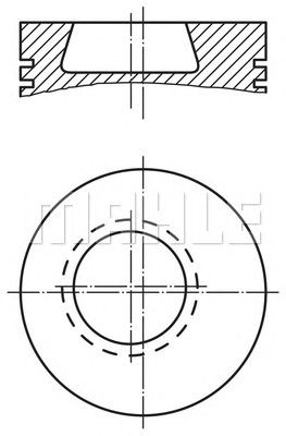 Поршень MAHLE ORIGINAL 002 80 10