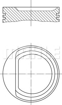 Поршень MAHLE ORIGINAL 030 71 00