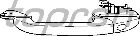 Ручка двери TOPRAN 107 536
