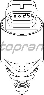 Поворотная заслонка, подвод воздуха TOPRAN 206 169