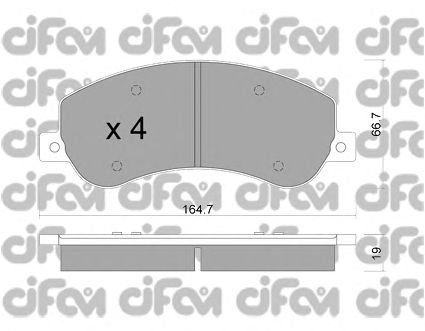 Тормозные колодки CIFAM 822-680-1