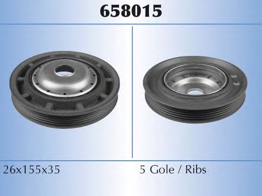 Шкив коленвала MALO 658015